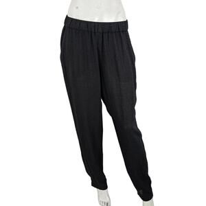 OSKA High-rise Elastic Waist Easy Pants Black Viscose 2 fits 30w